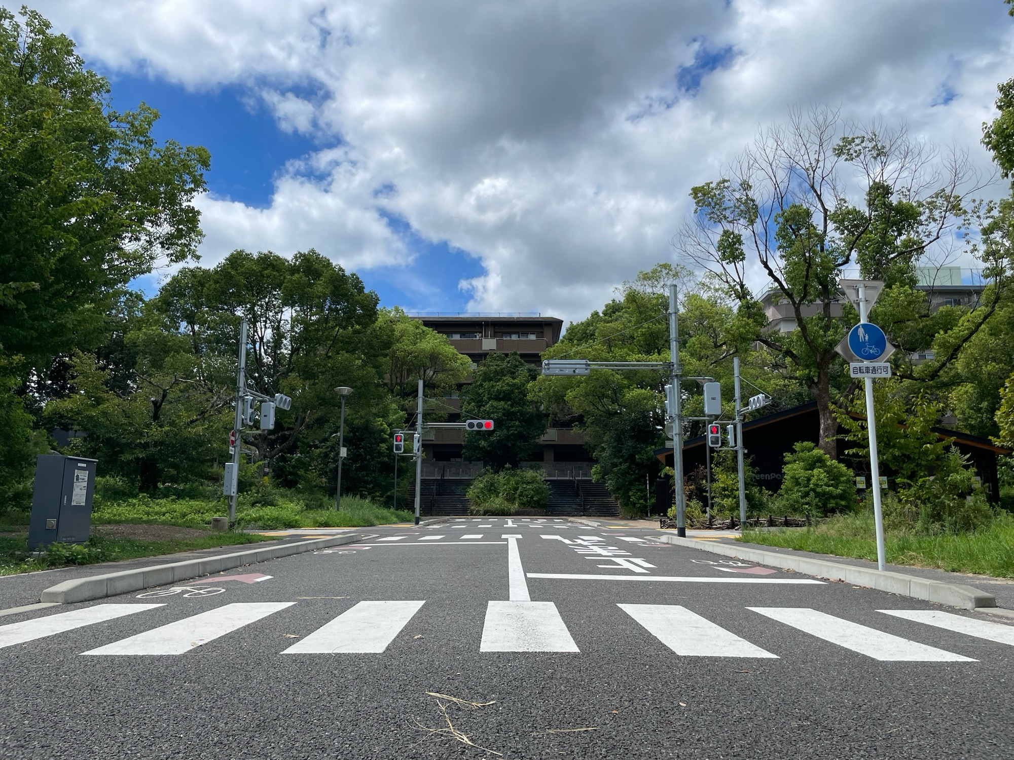 大宮交通公園で自転車練習