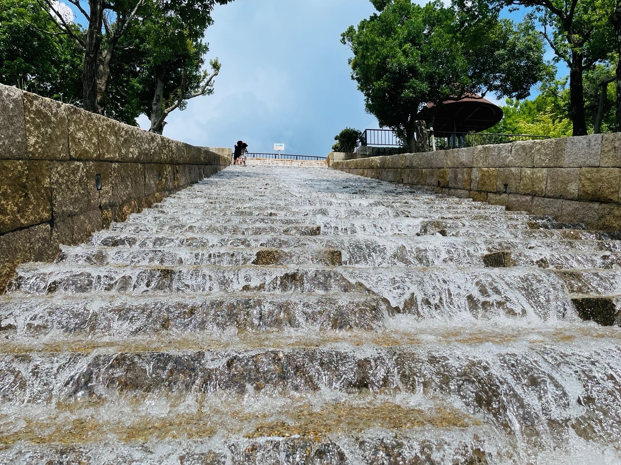 夏休み一庫公園の水遊び