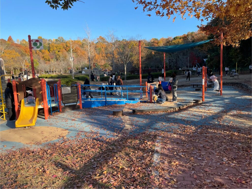 しあわせの村のトリム園地にある幼児コーナー