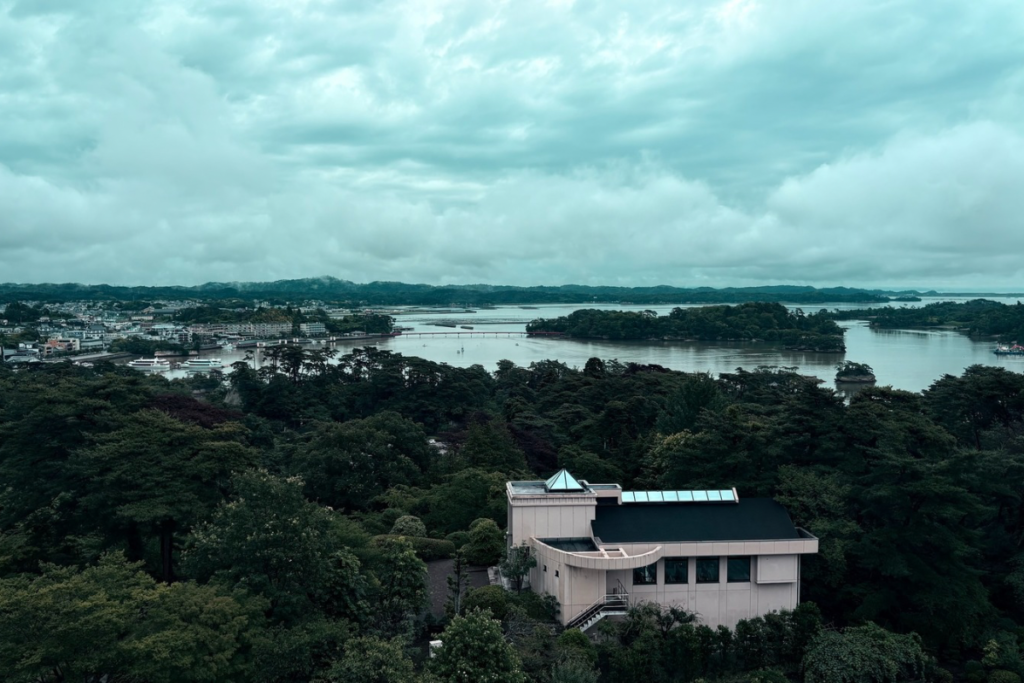 ホテル大観荘の部屋からの松島湾の絶景